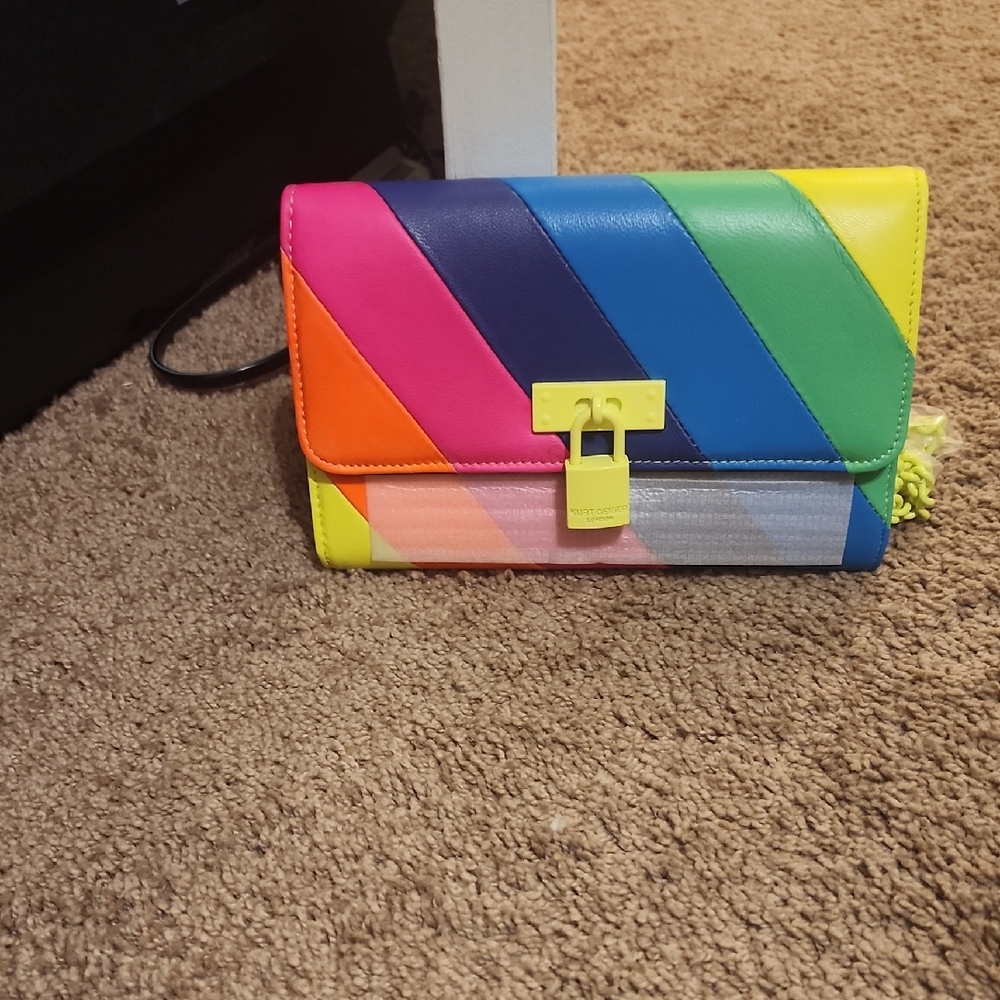 Kurt Geiger Multicolor Striped Crossbody Bag